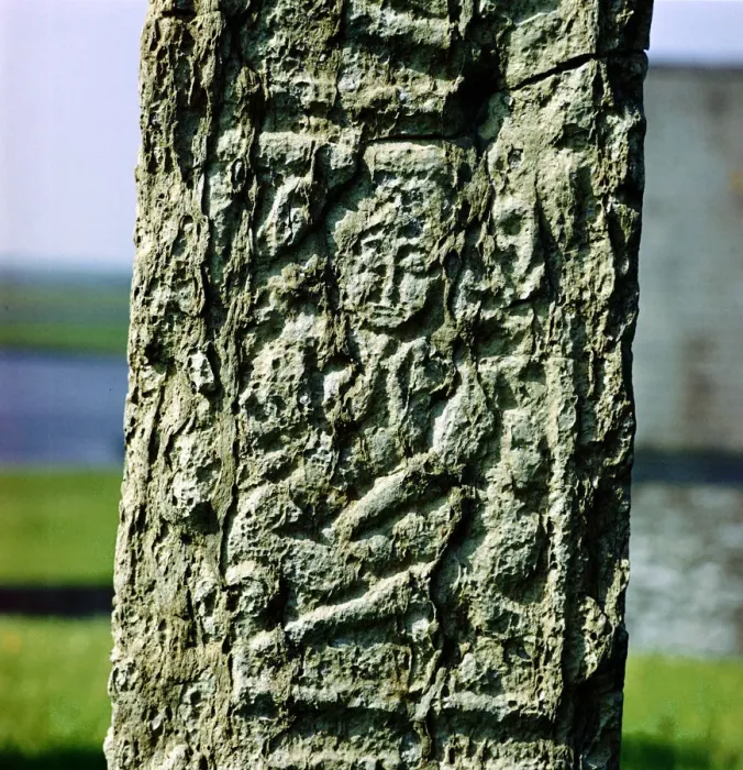 Framed Print : Sheila-na-gig on Celtic cross-shaft, Clonmacnoise, Co. Offaly, Ireland Framed Print : Sheila-na-gig on Celtic cross-shaft, Clonmacnoise, Co. Offaly, Ireland