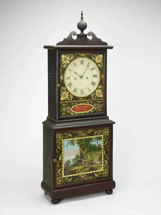 Framed Print : Shelf Clock, c. 1820 / 40. Creator: Benjamin Torrey Framed Print : Shelf Clock, c. 1820 / 40. Creator: Benjamin Torrey