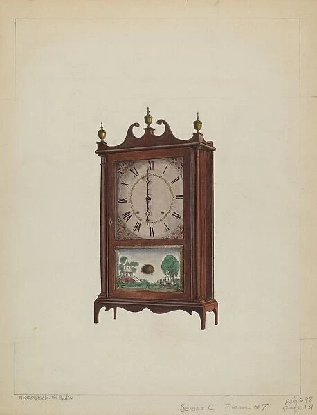 Shelf Clock, c. 1937. Creator: M. Rosenshield-von-Paulin