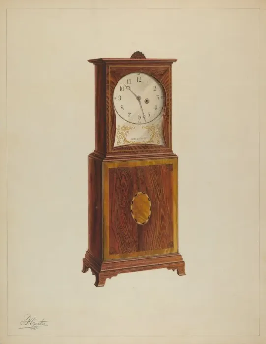 Framed Print : Shelf Clock, c. 1938. Creator: Ferdinand Cartier