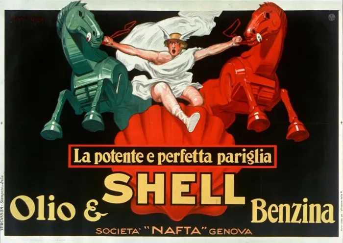 Framed Print : Shell Olio & Benzina, 1927. Creator: D Ylen, Jean (1886-1938) Framed Print : Shell Olio & Benzina, 1927. Creator: D Ylen, Jean (1886-1938)