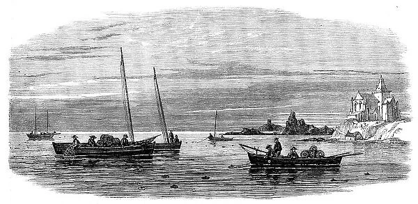 The Shellfish Supplies: crab-fishing off Fife Coast, 1862. Creator: Unknown