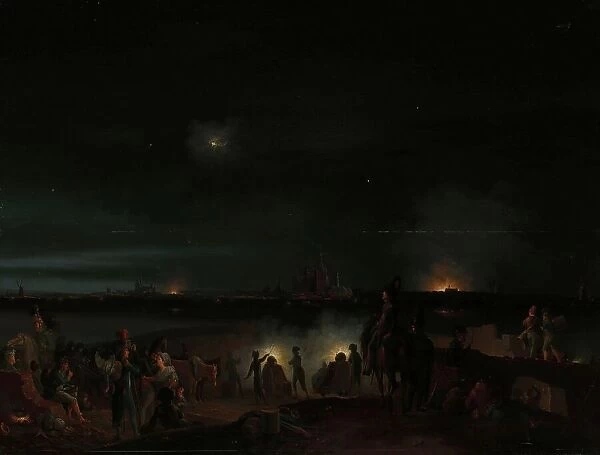 The Shelling of s-Hertogenbosch by the French, 1800. Creator: Josephus Augustus Knip