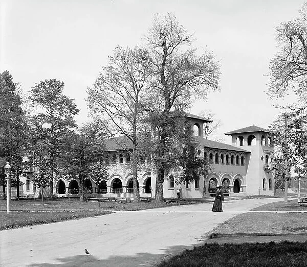 Shelter house, Riverside Park, Indianapolis, Ind. c1907. Creator: Unknown