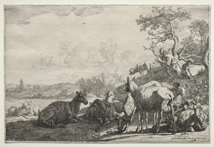 Framed Print : The Shepherd, 1644. Creator: Paulus Potter (Dutch, 1625-1654) Framed Print : The Shepherd, 1644. Creator: Paulus Potter (Dutch, 1625-1654)