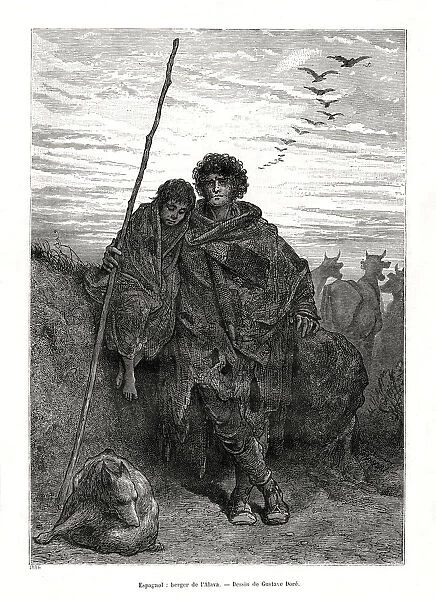 Shepherd of Alava, Spain, 1886