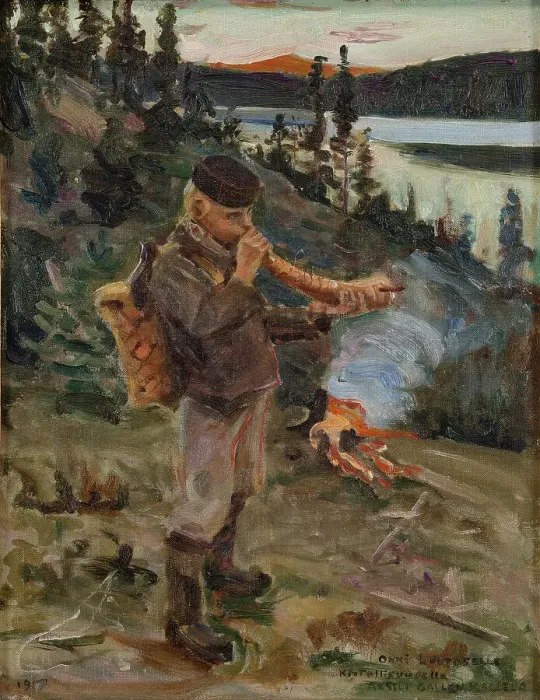 Framed Print : Shepherd Boy from Paanajarvi, 1917 Framed Print : Shepherd Boy from Paanajarvi, 1917