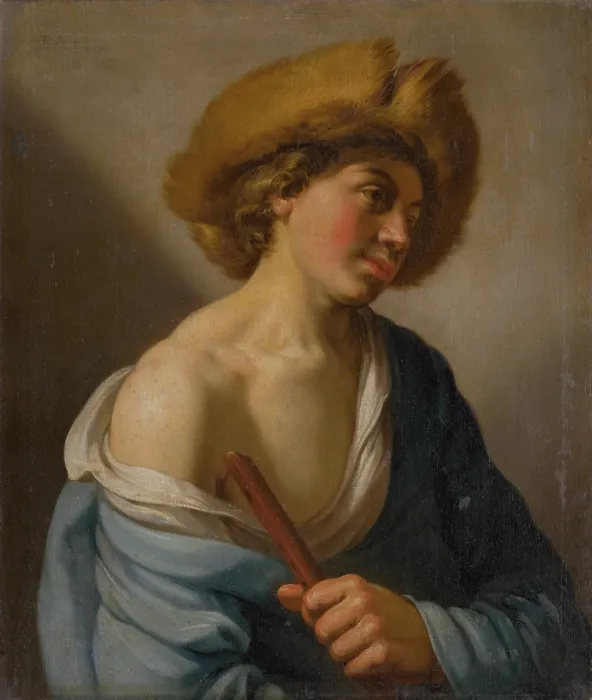 Framed Print : Shepherd with a Flute, 1700-1800. Creator: Unknown Framed Print : Shepherd with a Flute, 1700-1800. Creator: Unknown