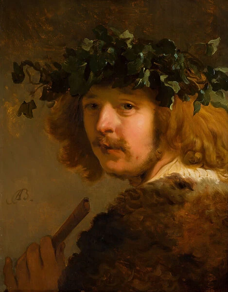 Shepherd with a flute (Self-Portrait), ca 1637. Creator: Backer, Jacob Adriaensz