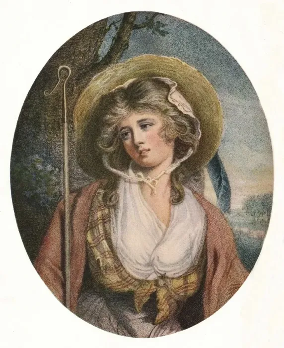 Framed Print : The Shepherdess, 1787. Artist: John Raphael Smith Framed Print : The Shepherdess, 1787. Artist: John Raphael Smith