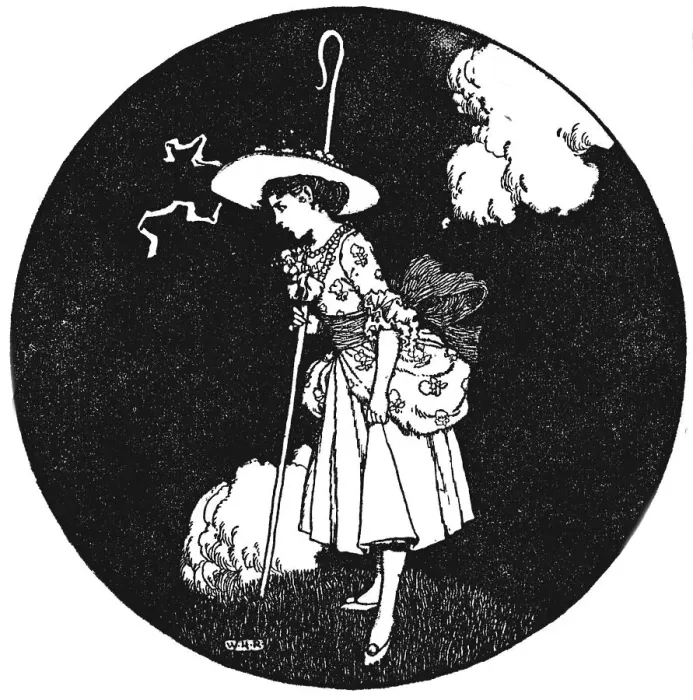 Framed Print : The Shepherdess and the Chmney-Sweeper, c1930. Artist: W Heath Robinson Framed Print : The Shepherdess and the Chmney-Sweeper, c1930. Artist: W Heath Robinson