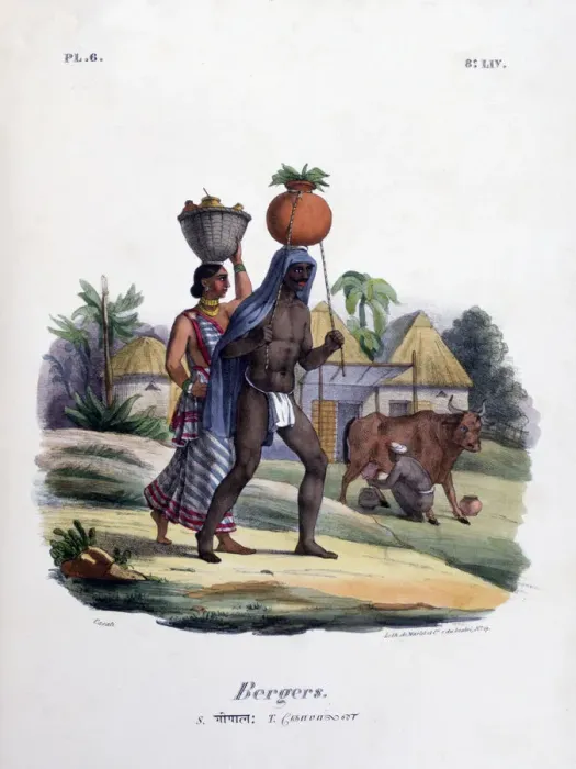 Framed Print : Shepherds, 1828. Artist: Marlet et Cie Framed Print : Shepherds, 1828. Artist: Marlet et Cie