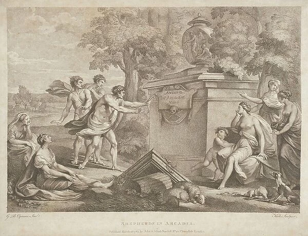 Shepherds in Arcadia, 1789. Creators: Thomas Kirk, John Boydell, Josiah Boydell