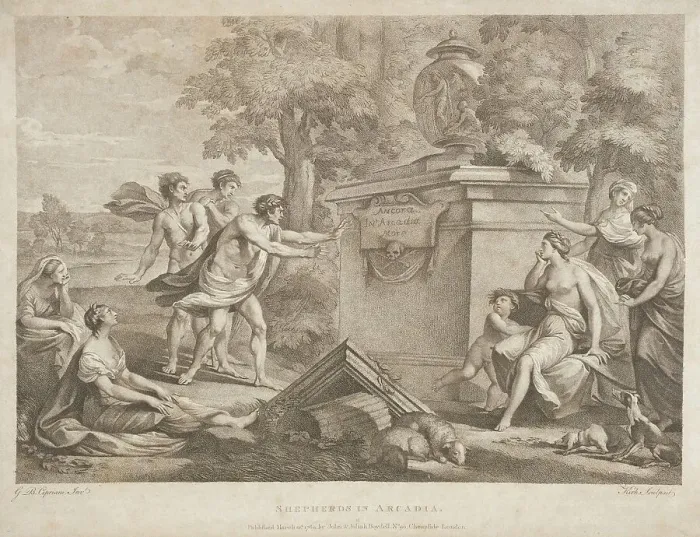 Framed Print : Shepherds in Arcadia, 1789. Creators: Thomas Kirk, John Boydell, Josiah Boydell Framed Print : Shepherds in Arcadia, 1789. Creators: Thomas Kirk, John Boydell, Josiah Boydell