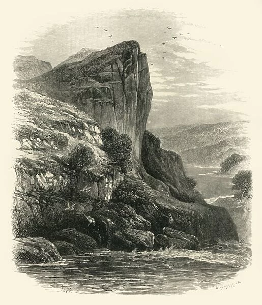 Shepherds Crag, on the Llugwy, c1870