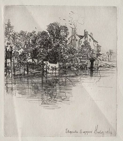 Shepperton, 1864. Creator: Francis Seymour Haden (British, 1818-1910)