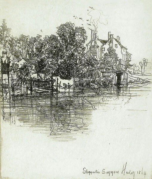 Shepperton, 1864. Creator: Francis Seymour Haden