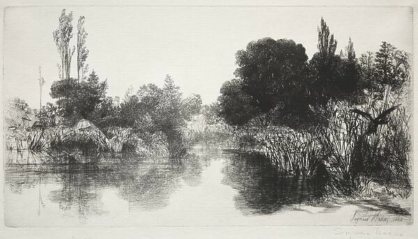 Shere Mill Pond, No. 11 (The Large Plate), 1860 and later. Creator: Francis Seymour Haden (British