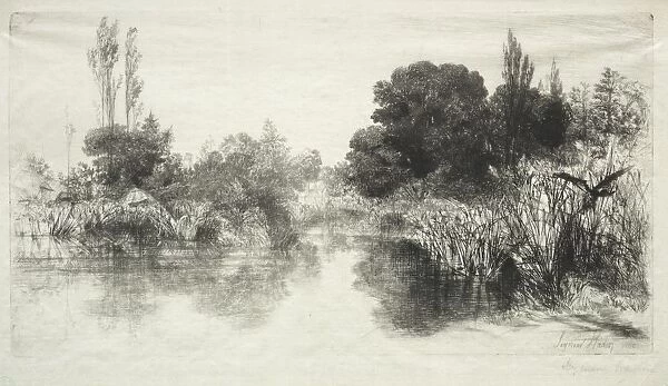 Shere Mill Pond (The Larger Plate), 1860. Creator: Francis Seymour Haden (British, 1818-1910)