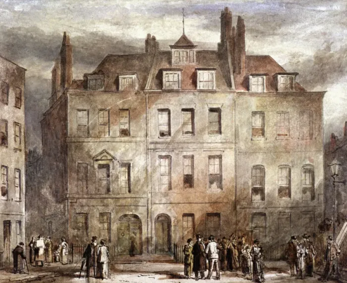 Framed Print : Sheriffs Court, Red Lion Square, Holborn, London, c1828. Artist: George Sidney Shepherd Framed Print : Sheriffs Court, Red Lion Square, Holborn, London, c1828. Artist: George Sidney Shepherd