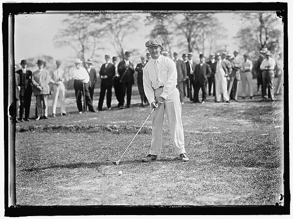 Sherman Playing Golf, between 1909 and 1914. Creator: Harris & Ewing. Sherman Playing Golf, between 1909 and 1914. Creator: Harris & Ewing