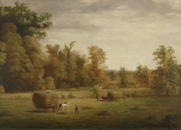 Framed Print : Sherman's Meadow, date unknown, c1830-1892. Creator: Jacob Cox Framed Print : Sherman's Meadow, date unknown, c1830-1892. Creator: Jacob Cox