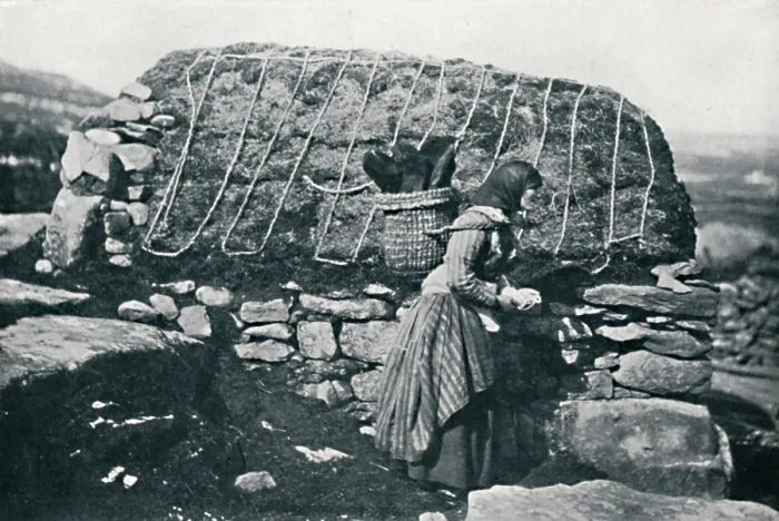 Framed Print : A Shetland knitter, 1912. Creator: GW Wilson and Company Framed Print : A Shetland knitter, 1912. Creator: GW Wilson and Company