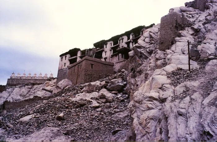 Framed Print : Shey Palace and Monastery, and chortens, Ladakh, India, 1988. Creator: Amanda Waite Framed Print : Shey Palace and Monastery, and chortens, Ladakh, India, 1988. Creator: Amanda Waite