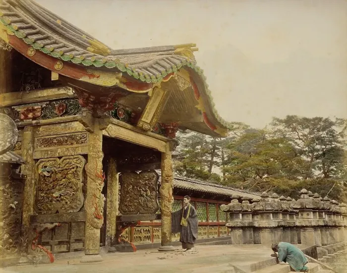 Framed Print : Shiba Temple, 1865. Creator: Unknown Framed Print : Shiba Temple, 1865. Creator: Unknown