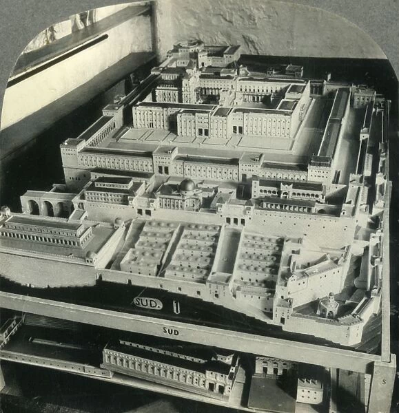 Shicks Plan of Temple as Solomon Built It, Jerusalem, Palestine, c1930s. Creator: Unknown