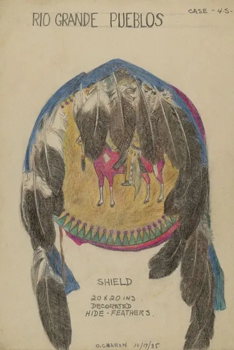 Framed Print : Shield, 1935. Creator: Charles Charon Framed Print : Shield, 1935. Creator: Charles Charon