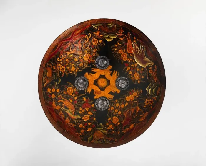 Framed Print : Shield (Dhal), Indian, probably Rajastan, ca. 1800. Creator: Unknown Framed Print : Shield (Dhal), Indian, probably Rajastan, ca. 1800. Creator: Unknown