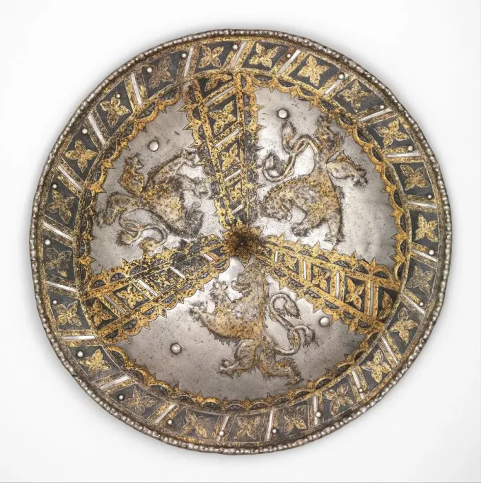 Framed Print : Shield, German, Landshut or Augsburg, ca. 1560. Creator: Unknown Framed Print : Shield, German, Landshut or Augsburg, ca. 1560. Creator: Unknown
