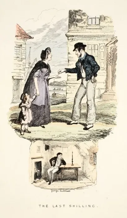 Framed Print : The Last Shilling, 1841 Framed Print : The Last Shilling, 1841