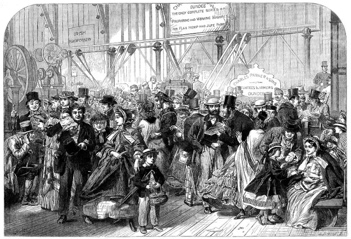 Framed Print : Shilling Day at the International Exhibition, 1862. Creator: Mason Jackson Framed Print : Shilling Day at the International Exhibition, 1862. Creator: Mason Jackson