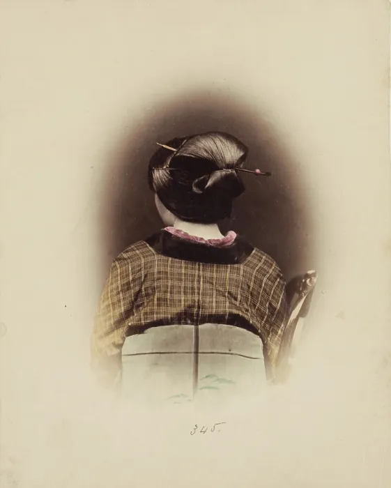 Framed Print : The Shimada Style, c1885. Creator: Unknown Framed Print : The Shimada Style, c1885. Creator: Unknown
