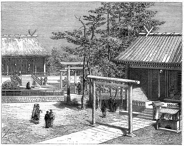 Shinto temple, Japan, 19th century. Artist: E Therond