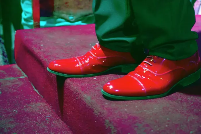 Framed Print : The shiny red shoes of one of the performers from Buena Vista Social Club, Havana, Cuba, 2024. Creator: Ethel Davies Framed Print : The shiny red shoes of one of the performers from Buena Vista Social Club, Havana, Cuba, 2024. Creator: Ethel Davies