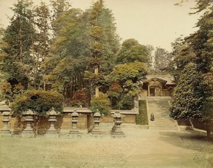 Framed Print : Shio Gun Temple, 1865. Creator: Unknown Framed Print : Shio Gun Temple, 1865. Creator: Unknown