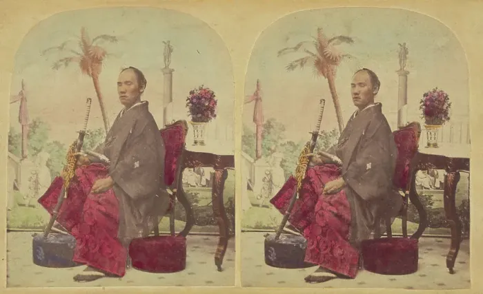 Framed Print : Shiozawa Hikojiro, Member of the First Japanese Diplomatic Mission to the... neg 1860; print 1860s. Creator: Charles De Forest Fredricks Framed Print : Shiozawa Hikojiro, Member of the First Japanese Diplomatic Mission to the... neg 1860; print 1860s. Creator: Charles De Forest Fredricks