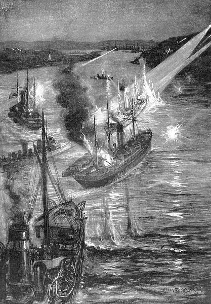 Ship battle at the Russo-Japanese War, 1904