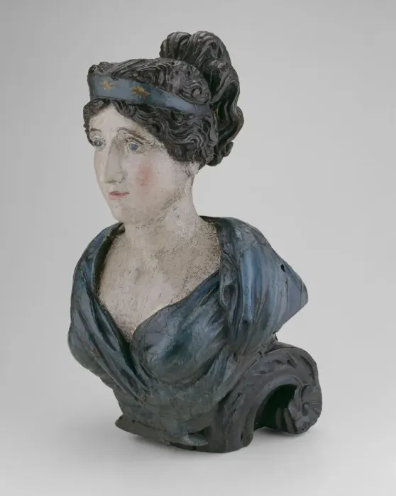 Framed Print : Ship Figurehead: Female Bust, 1800 / 15. Creator: Unknown Framed Print : Ship Figurehead: Female Bust, 1800 / 15. Creator: Unknown