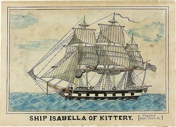 Ship Isabella of Kittery, n.d. Creator: Unknown
