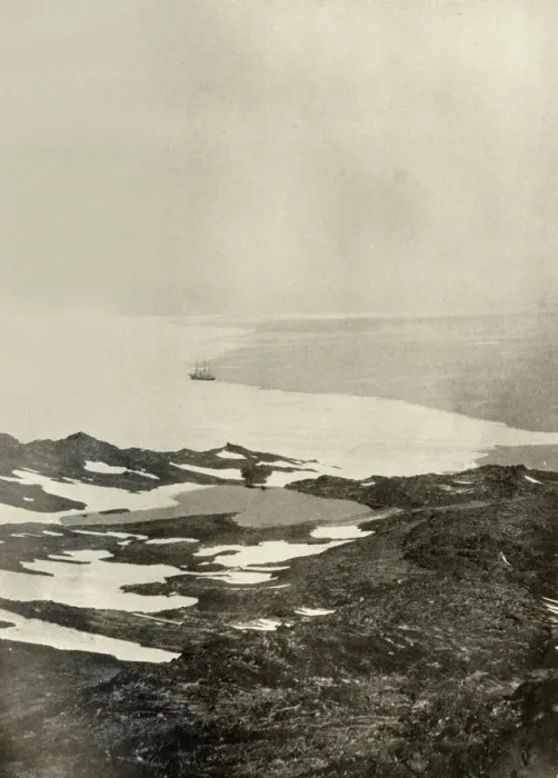 Framed Print : The Ship off Pram Point, Just Before Leaving for the North, c1908, (1909) Framed Print : The Ship off Pram Point, Just Before Leaving for the North, c1908, (1909)