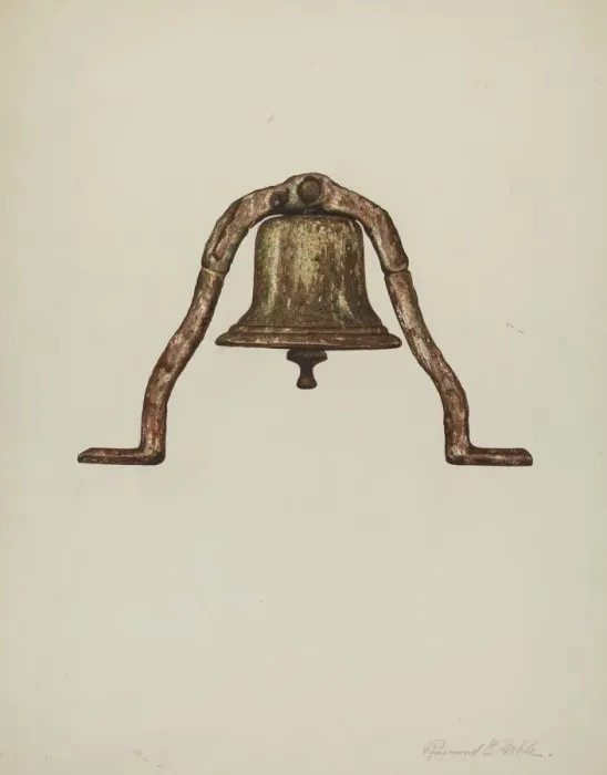 Framed Print : Ships Bell, 1939. Creator: Raymond E. Noble Framed Print : Ships Bell, 1939. Creator: Raymond E. Noble