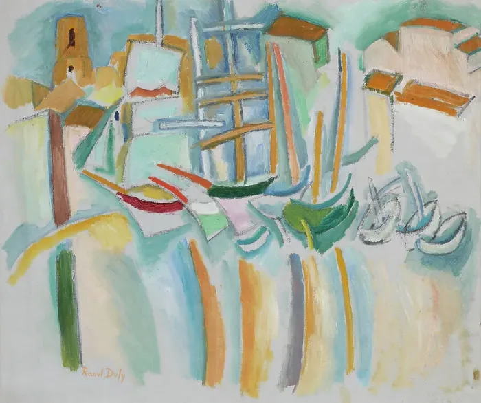 Framed Print : Ships and boats in Martigues, 1907-1908. Creator: Dufy, Raoul (1877-1953) Framed Print : Ships and boats in Martigues, 1907-1908. Creator: Dufy, Raoul (1877-1953)