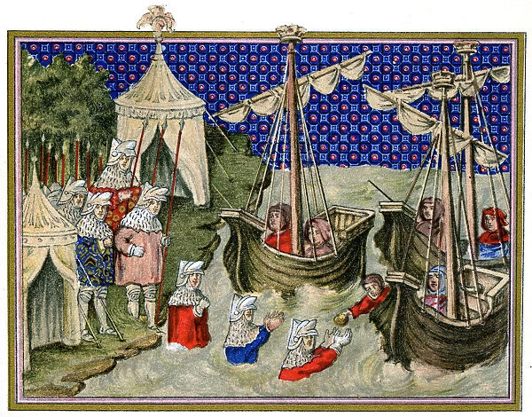 Ships bringing provisions to the English host, Richard IIs campaign in Ireland, 1399, (1893)