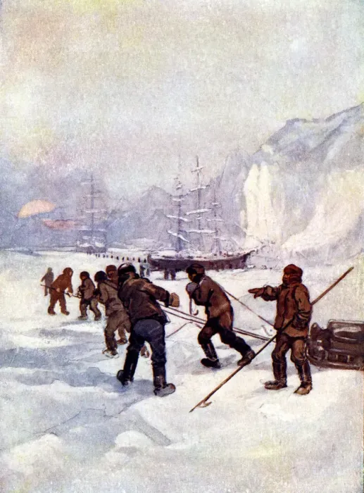 Framed Print : The ships were called the Terror and the Erebus, 1847, (1905). Artist: As Forrest Framed Print : The ships were called the Terror and the Erebus, 1847, (1905). Artist: As Forrest
