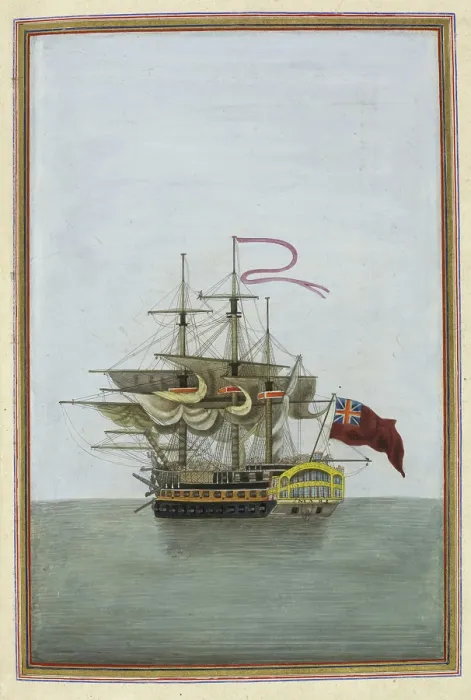Framed Print : Ship's captain, represented by the Mars, a naval battleship prominent in the Napoleonic... 1825 Framed Print : Ship's captain, represented by the Mars, a naval battleship prominent in the Napoleonic... 1825