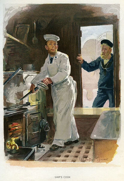 Ships cook, c1890-c1893. Artist: William Christian Symons